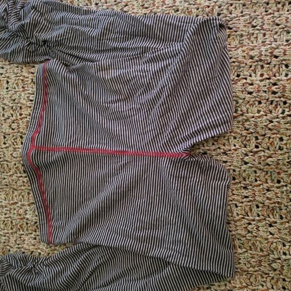 Free People Striped Leggings Blue/White Small - Picture 3 of 5